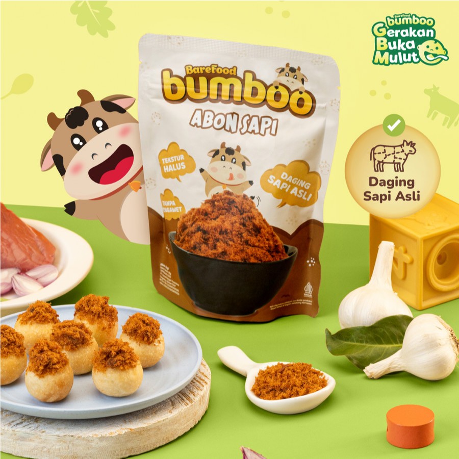 

BAREFOOD BUMBOO Abon Sapi & Ayam 100gr | MPASI Non MSG