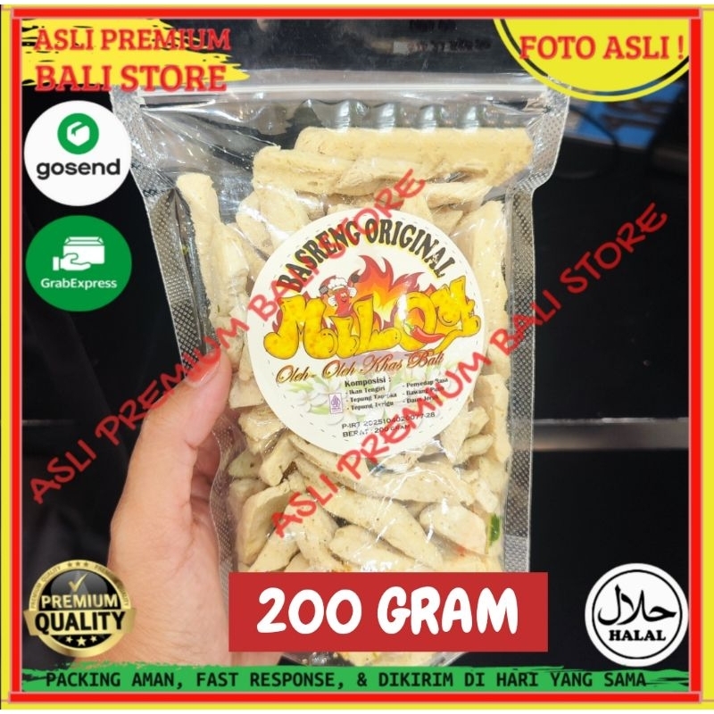 

OLEH OLEH MAKANAN CEMILAN CAMILAN SNACK KULINER KHAS ASLI ORI ORIGINAL BALI KERIPIK KRIPIK BASRENG ORI ORIGINAL 200 GRAM GR