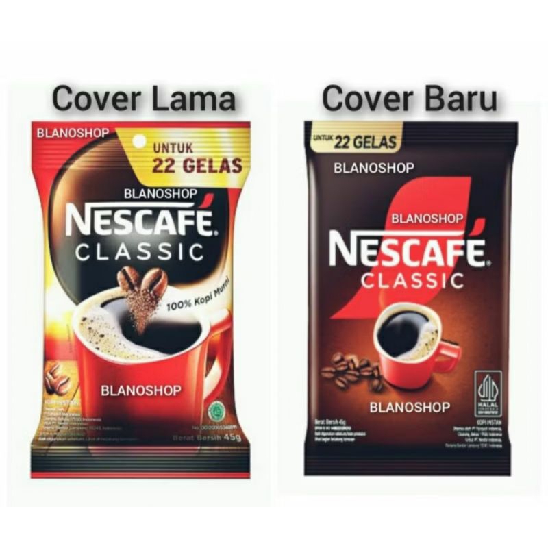 

Nescafe Classic Bag 45gr Kopi Hitam