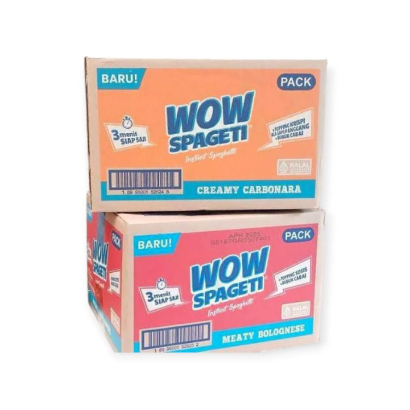 

Wow Spageti Carbonara & Bolognese 1 dus
