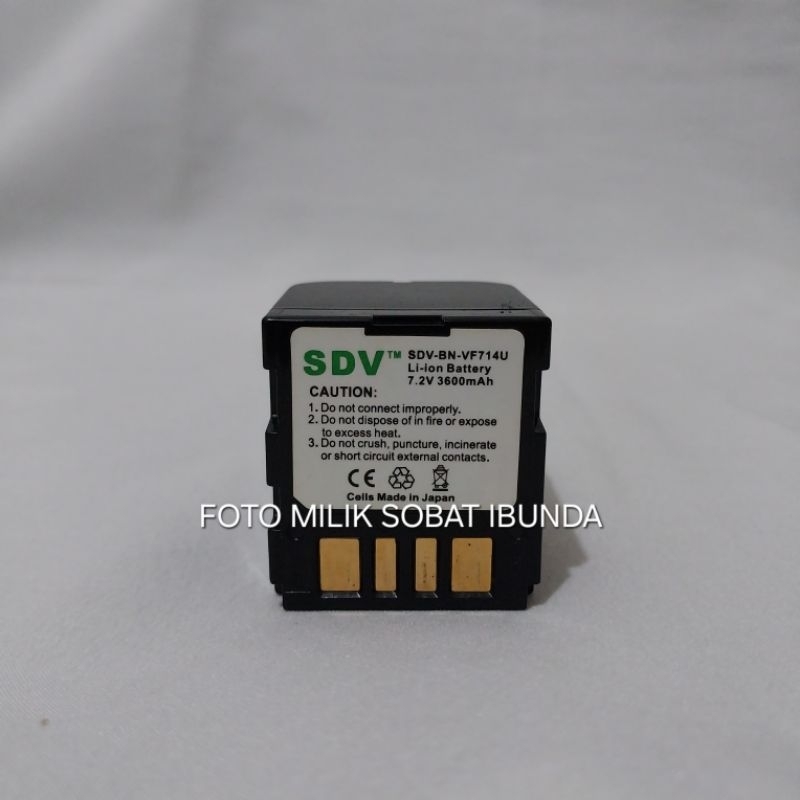 BATERAI HANDYCAM JVC SDV-BN-VF714U 3600mAh untuk handycam tipe GR