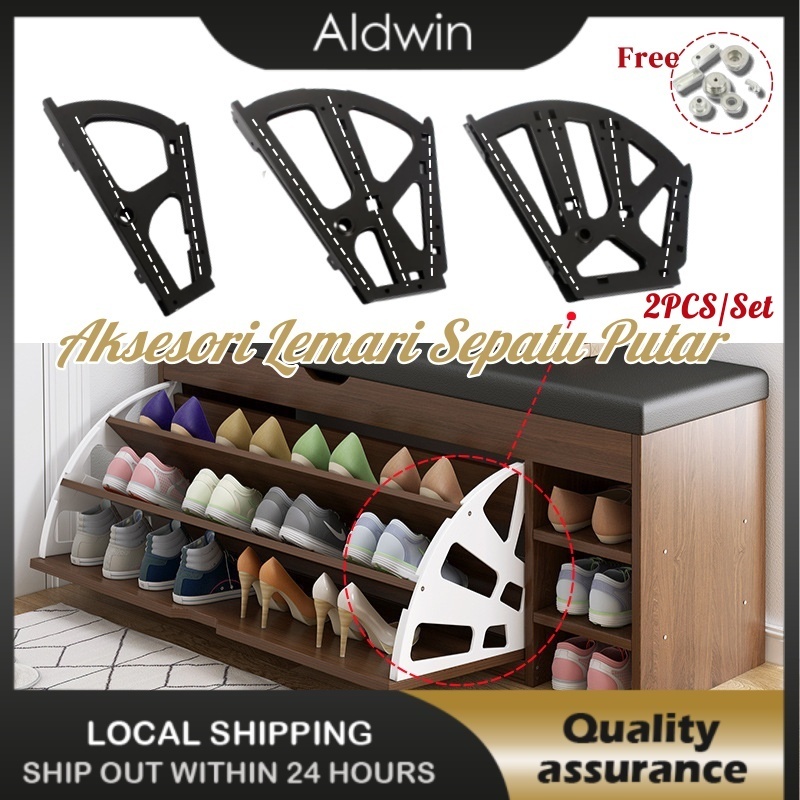 Bracket Fitting Lipat / Bracket Rak Sepatu Lipat / Rak Sepatu Kipas Rak Sepatu Putar