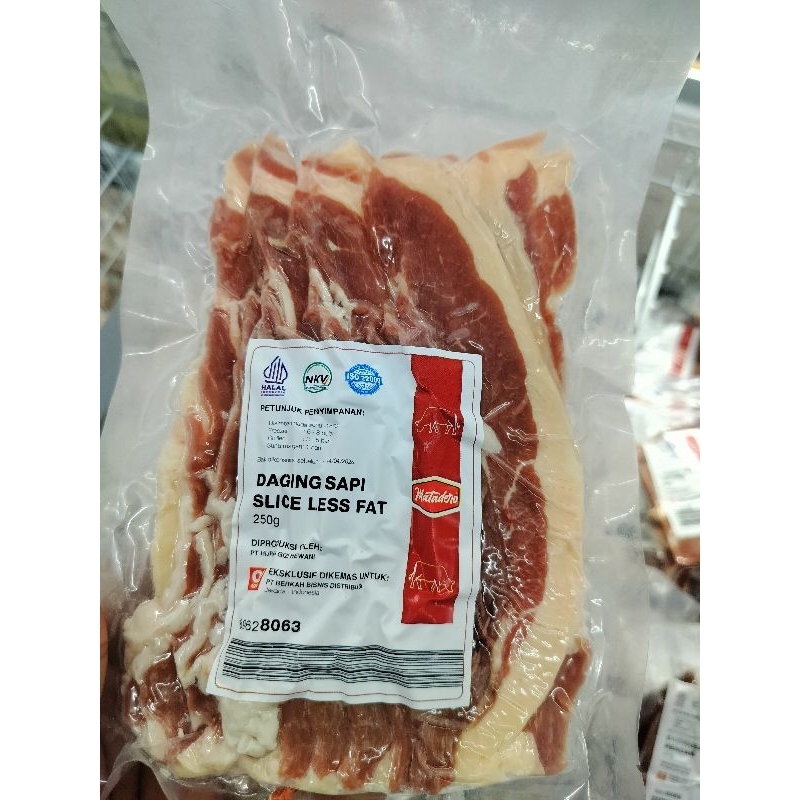 

Daging Sapi Slice less fat 250g