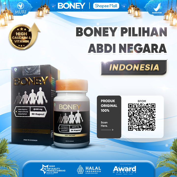 Boney Peninggi Badan Bpom Approved Vitamin Penunjang Pertumbuhan Tinggi Badan 5-15 Centi Terlaris