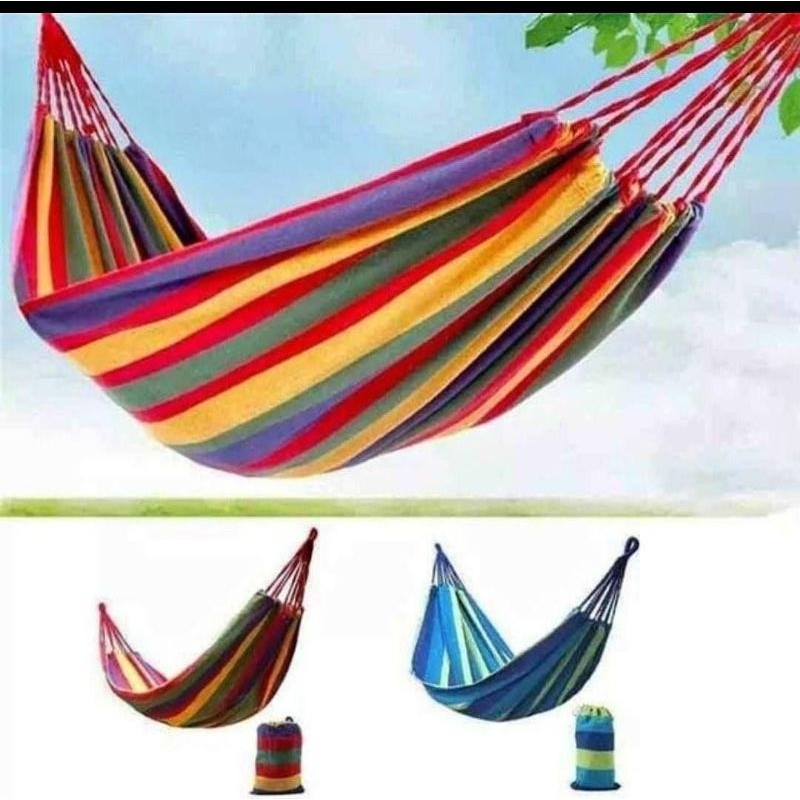 Ayunan Pelangi Hammock Gantung Rainbow / Ayunan Santai