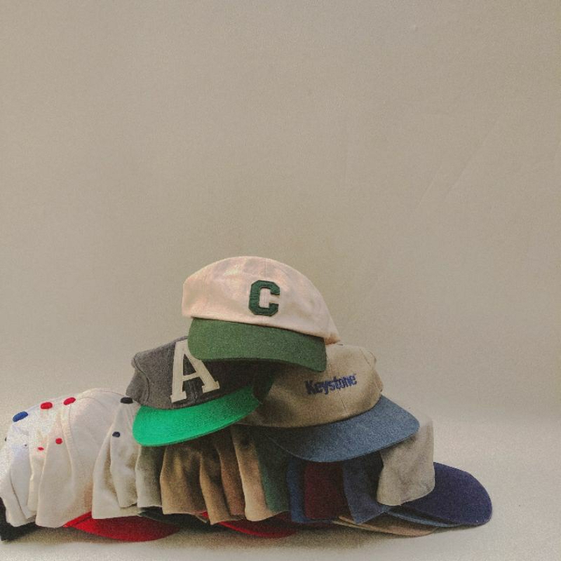 vintage Two tone hat/topi dua warna/topi ceper/ topi ebbets