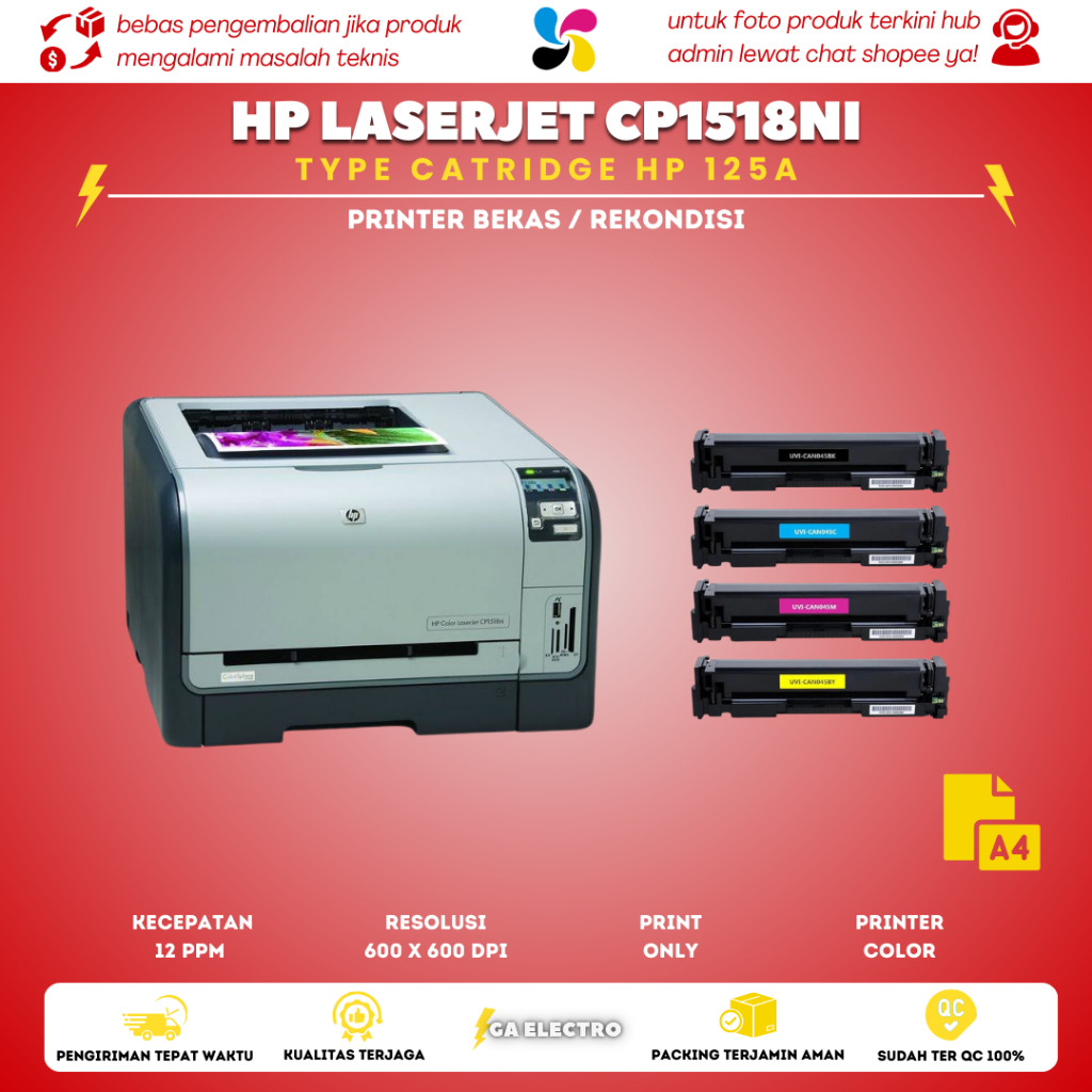 printer warna hp laserjet CP1518ni printer foto laserjet - printer stiker dan dokumen