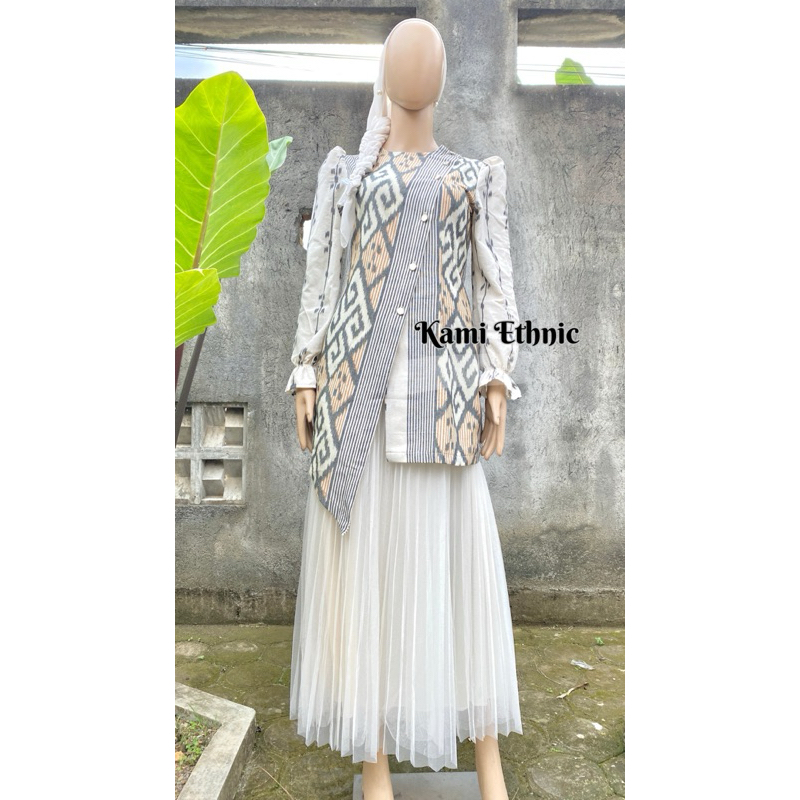 Baju Tenun Couple - Sarimbit Tenun - Tunik Tenun - Couple Keluarga - Seragam Lebaran