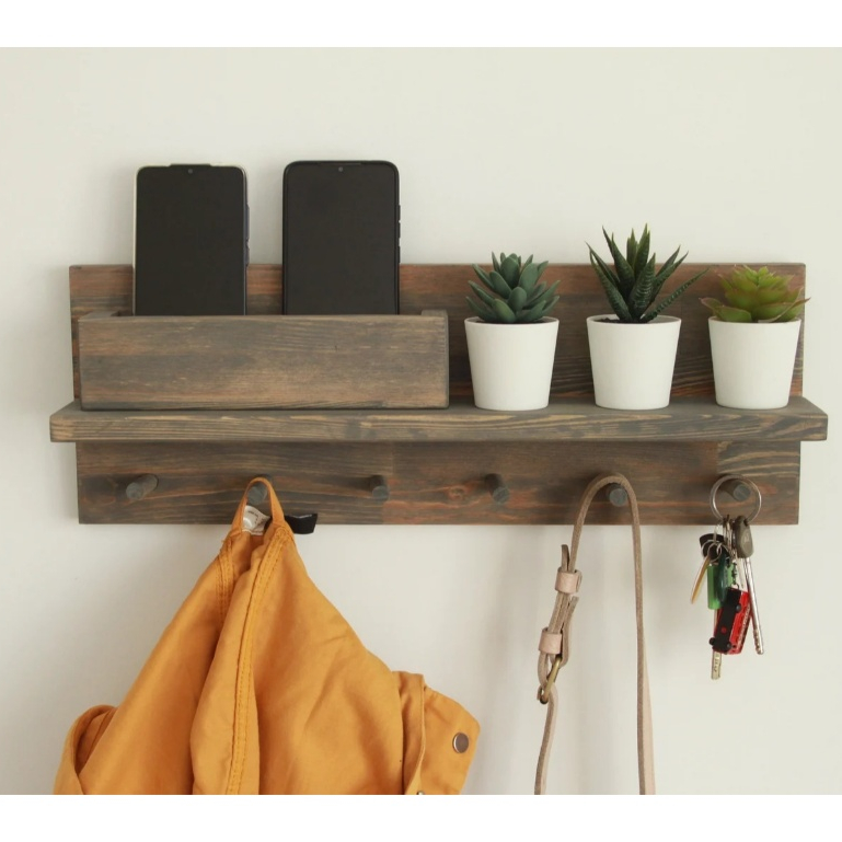 Rak Dinding+Penyimpanan Kayu Jati Antik