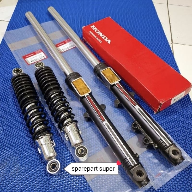 AS SHOCK TABUNG DEPAN + BELAKANG KEH HONDA GL PRO NEOTECH GL MAX SEPASANG ORI