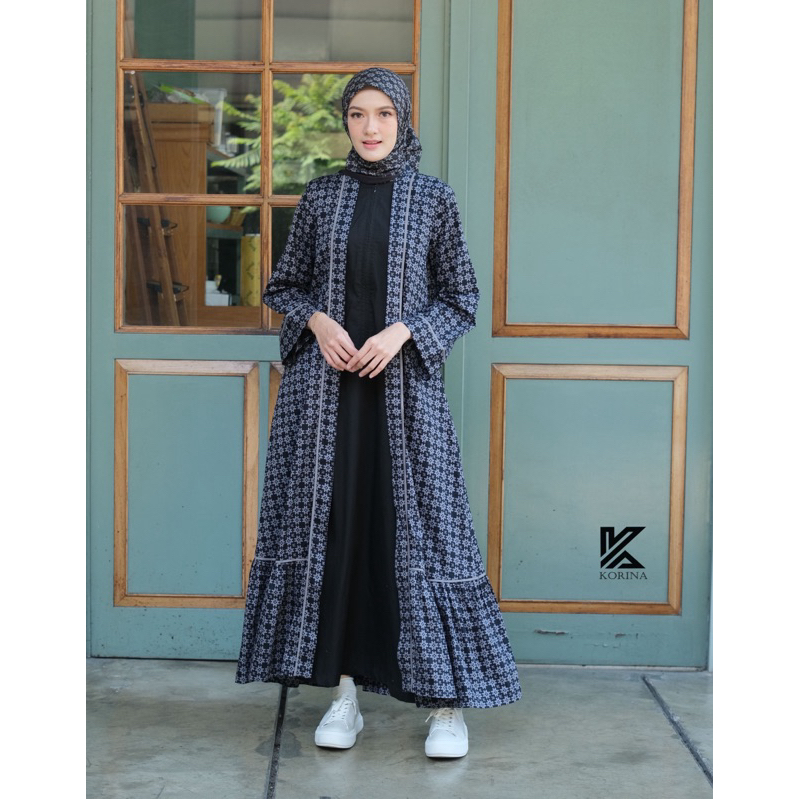 zafira dress/korina dress original/dress basic/midi dress/dress terbaru