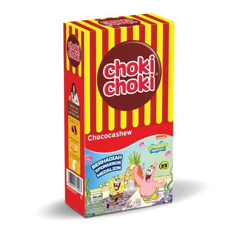 

CHOKI CHOKI CHOCO CASHEW 180GR X 20S