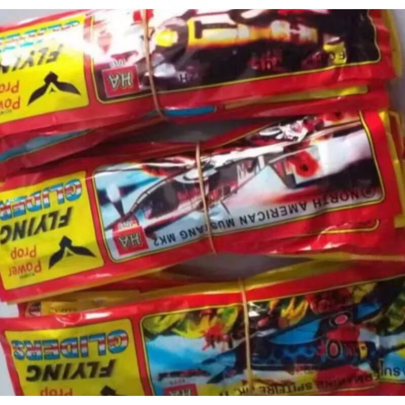 20pcs Mainan Pesawat rakit gabus kemasan sachet