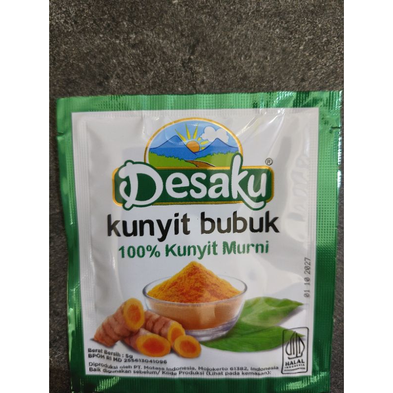 

Kunyit Bubuk Desaku Kemasan 1 Sachet