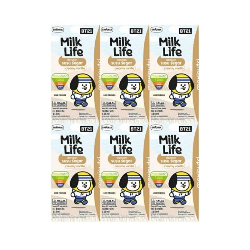 

Dapat 6pcs - Susu Kotak Milk Life 115ml x 6pcs Susu Coklat