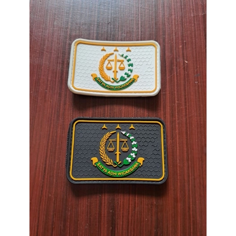 PATCH RUBBER KEJARI EMBLEM KARET KEJAKSAAN RI