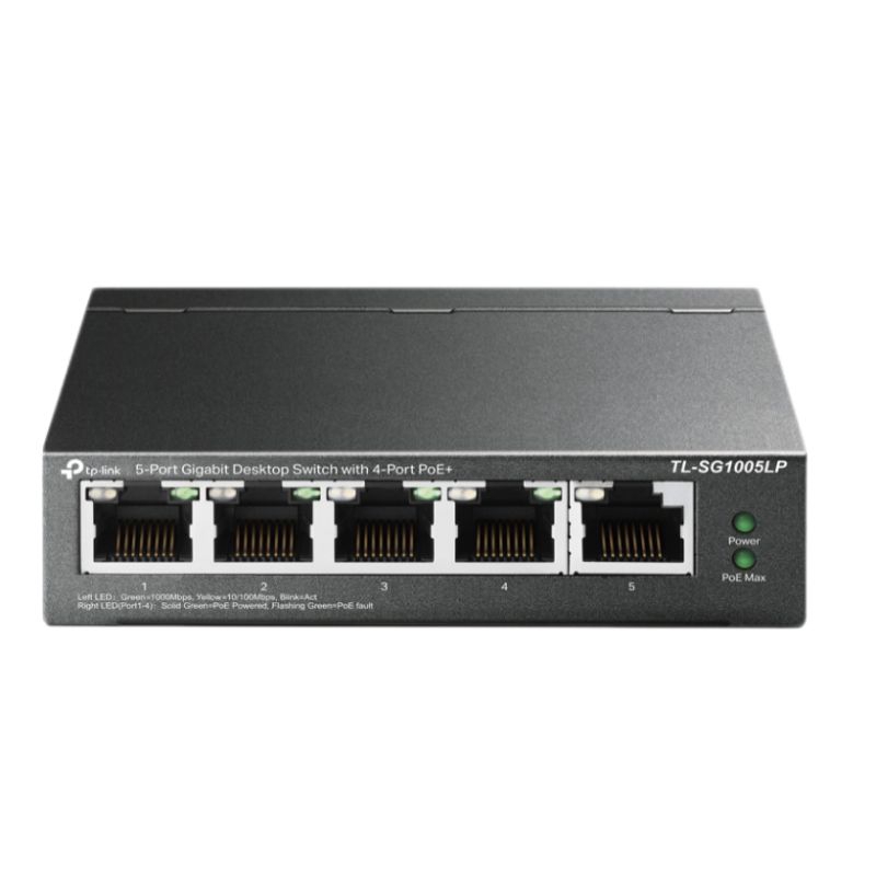TP-Link TL-SG1005LP 5 Port PoE+ Gigabit Desktop Managed Switch Router