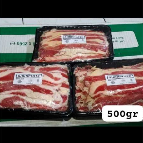 

Daging Sapi Beef Slice ShortPlate Halal 500 gram