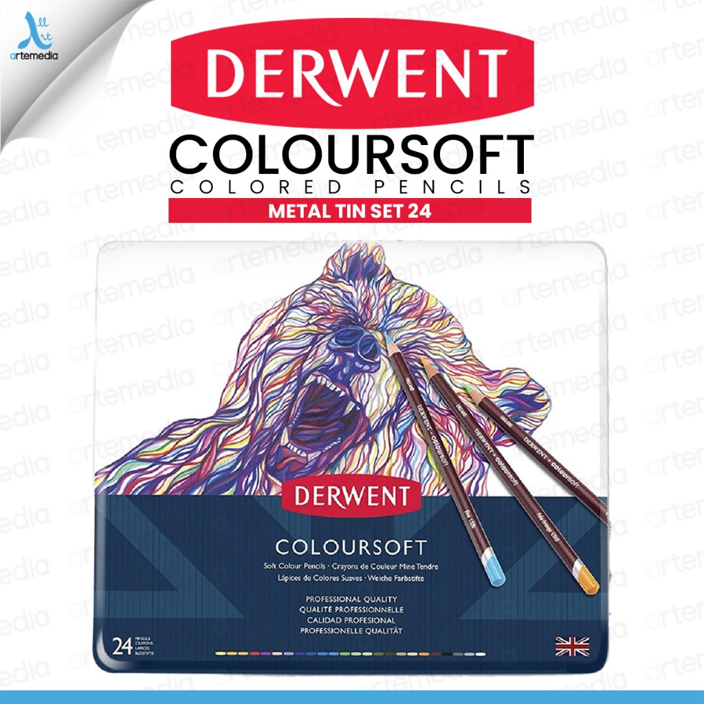 

Derwent Coloursoft Pencil Color Pensil Warna Set 24