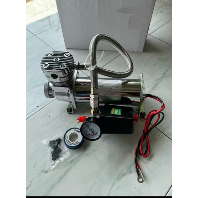 Kompresor Elektrik DC 12v/24v  Motor Compresor Air Suspension/ KOMPRESOR BASURI 200 PSI