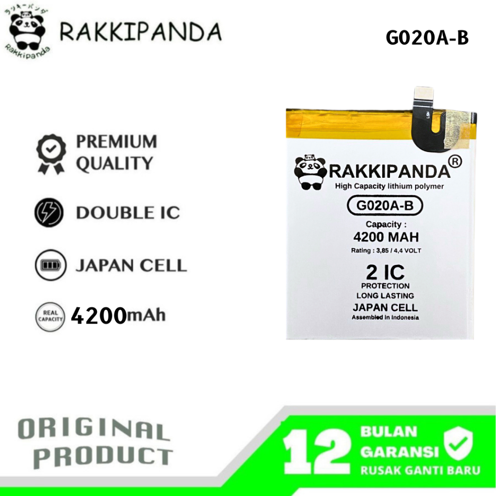 RakkiPanda - G020A-B Pixel 3A XL Batre Batrai Baterai