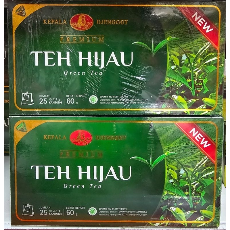 

Kepala Djenggot Teh Hijau Celup 60g Box (isi 25 kantong celup)