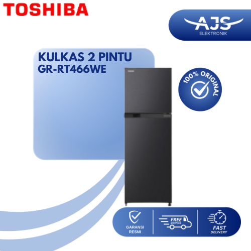 TOSHIBA Kulkas 2 Pintu Kapasitas 338 Liter GR-RT466WE-PMF-58