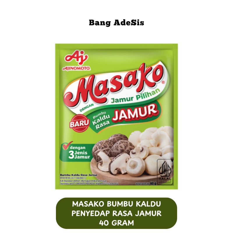 

Bang AdeSis • Masako Kaldu Jamur 40g – Bumbu Penyedap Rasa Jamur || Kalimantan Barat