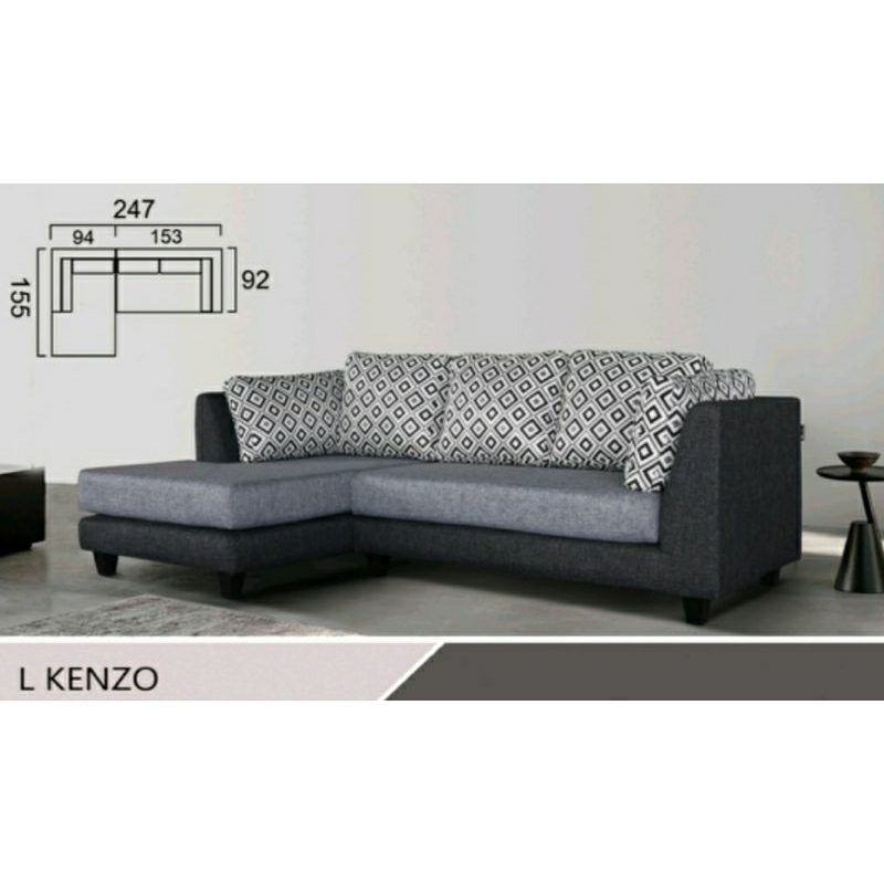 MODIS Sofa L Kenzo - Sofa Sudut L Modis - Medan