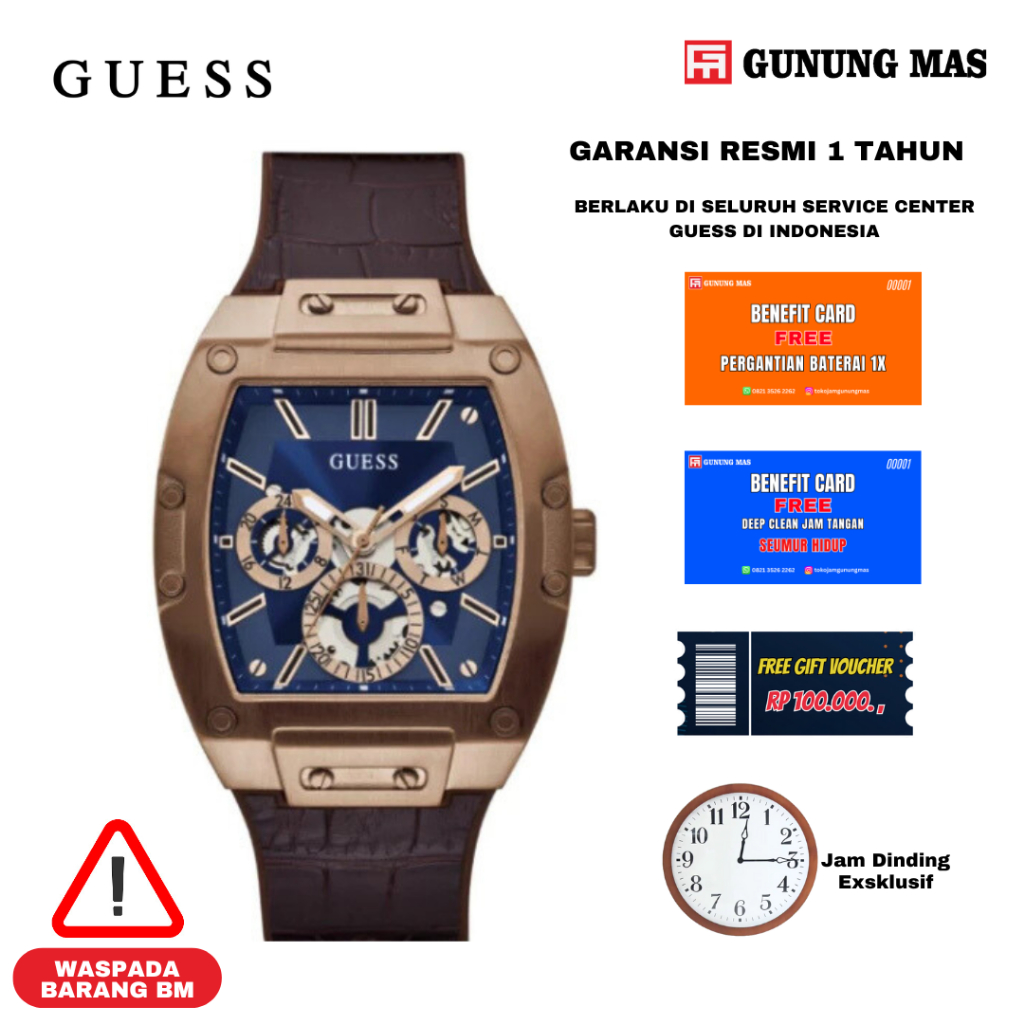 Guess GW0202G2 Jam Tangan Pria 100% Original