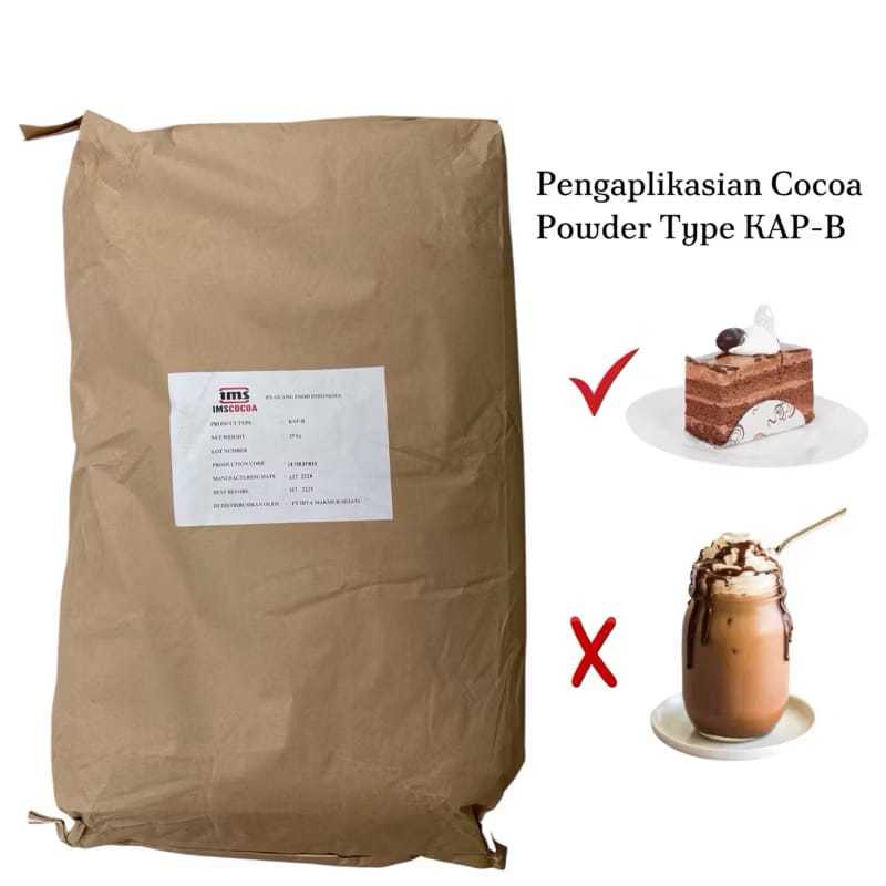 

Cokelat Bubuk Cocoa Powder KAP-B Kemasan 10 Kg Pure 100% Tanpa Campuran (Untuk Brownies)