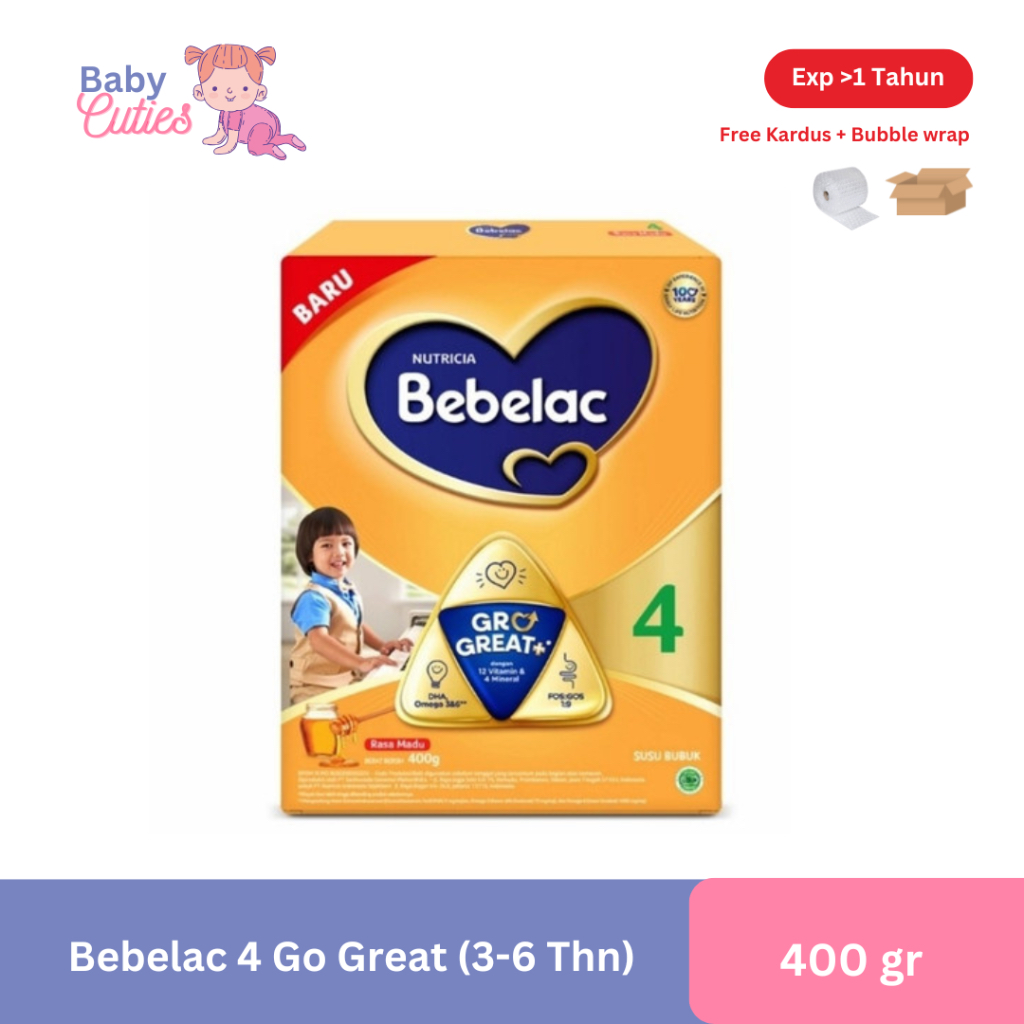 

Bebelac 4 Vanila Susu Pertumbuhan Bubuk 400 gr - Exp 2026