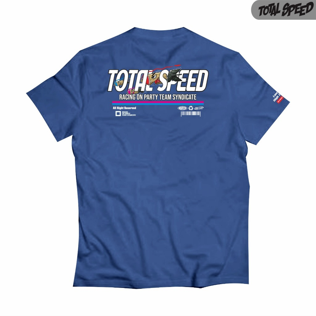 Baju Kaos Total Speedgank Racing Distro Pria Motif ROPTSDVSN Simple Balap Rocket Viral Original