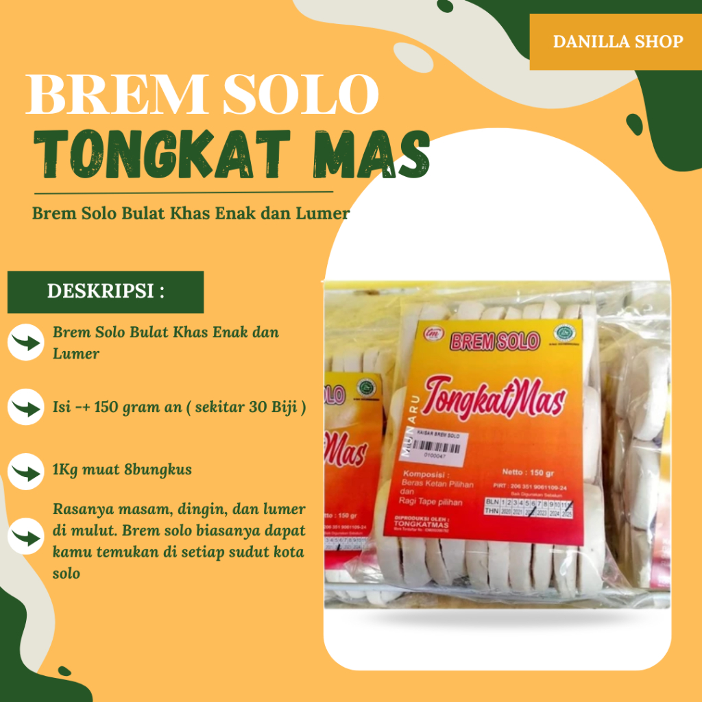 

Brem Solo Bulat Khas Enak dan Lumer Premium