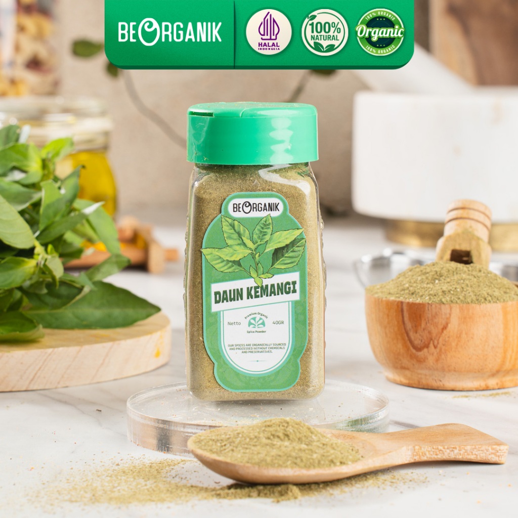 

Beorganik Daun Kemangi Bubuk Organik 100% Asli