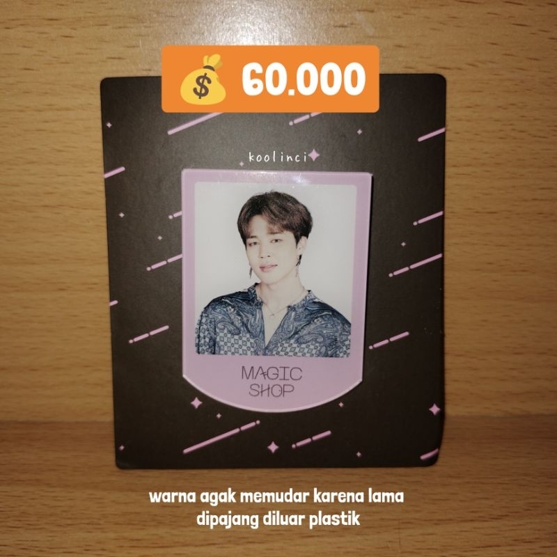 (READY STOCK | OFFICIAL) BTS JIMIN ACRYLIC BADGE FROM MAGIC SHOP IN JAPAN OFFICIAL FANMEETING VOL. 5