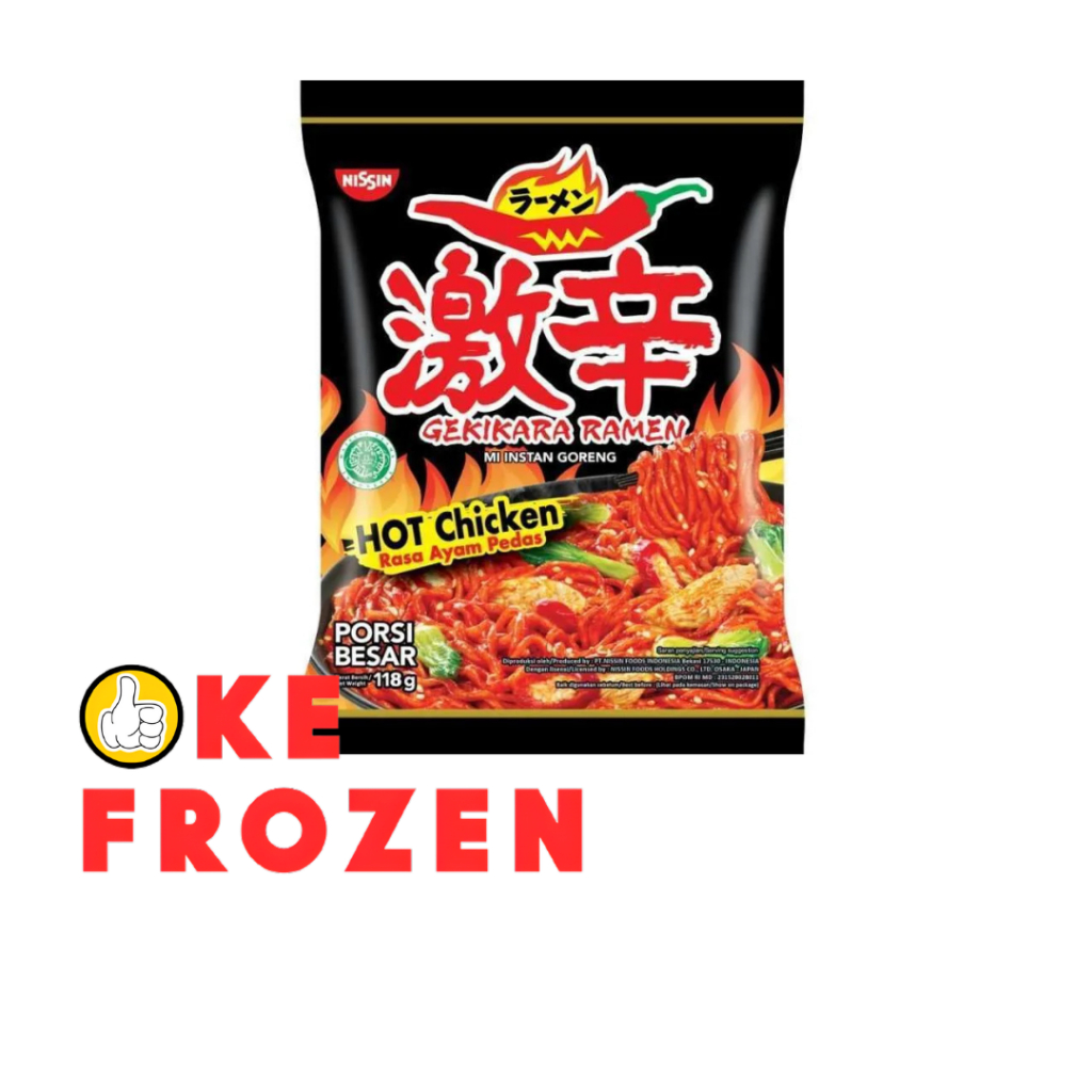 

NISSIN GEKIKARA RAMEN HOT CHICKEN PORSI BESAR 118GR/ RASA AYAM PEDAS