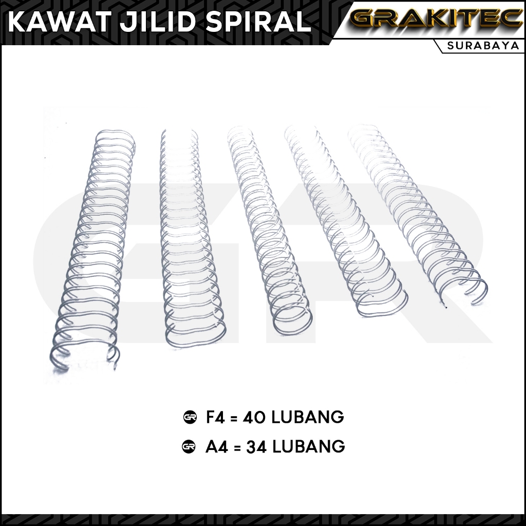 

Ring Kawat Spiral Jilid Spiral F4 3:1 Wire