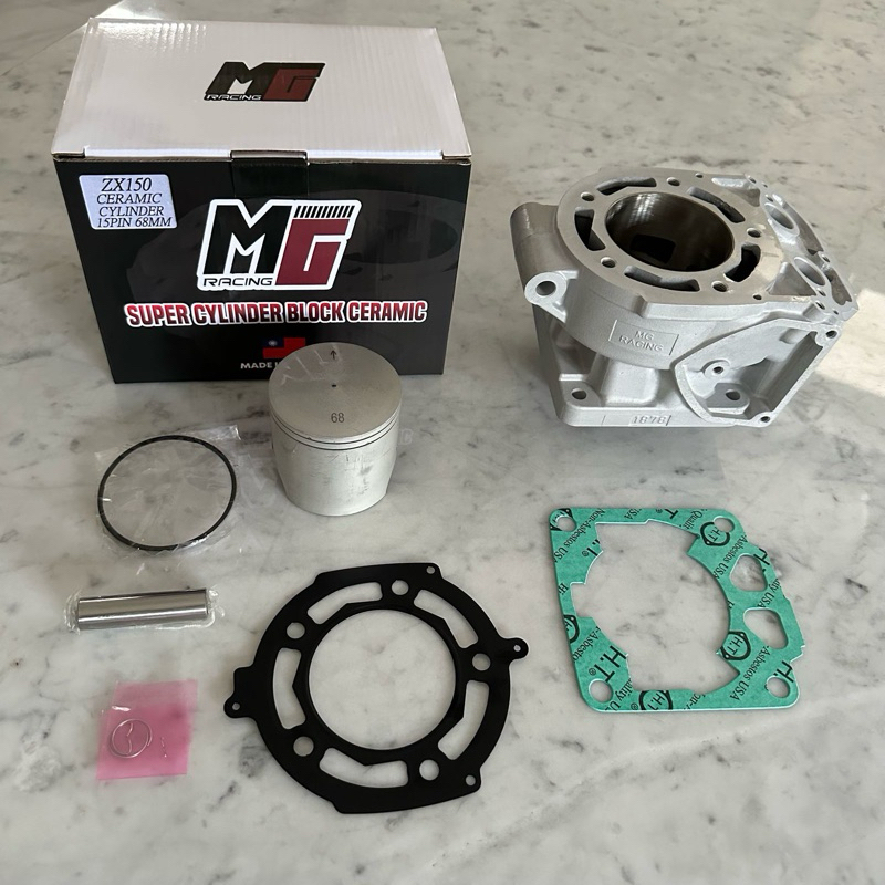 silinder blok kit KERAMIK ninja 150 R/SS/RR dengan piston 68 pen 15