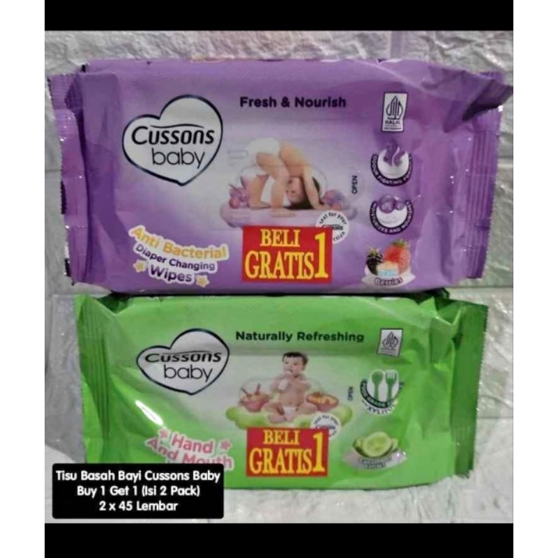 Tisu basah cussons