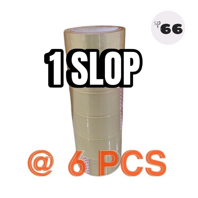 

Lakban Bening 1 Slop Isi 6Pcs 45Mm*90 Tape Murah