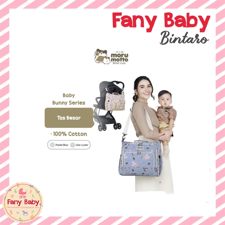 MORU MOTTO TAS BAYI BESAR 4IN1 BABY BUNNY SERIES / MMT7023