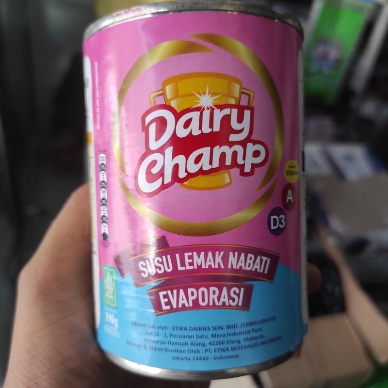 

Susu Evaporasi Dairy Champ Kaleng 390 gram