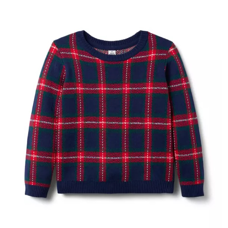 The Holiday Tartan Sweater Unisex Janie and Jack
