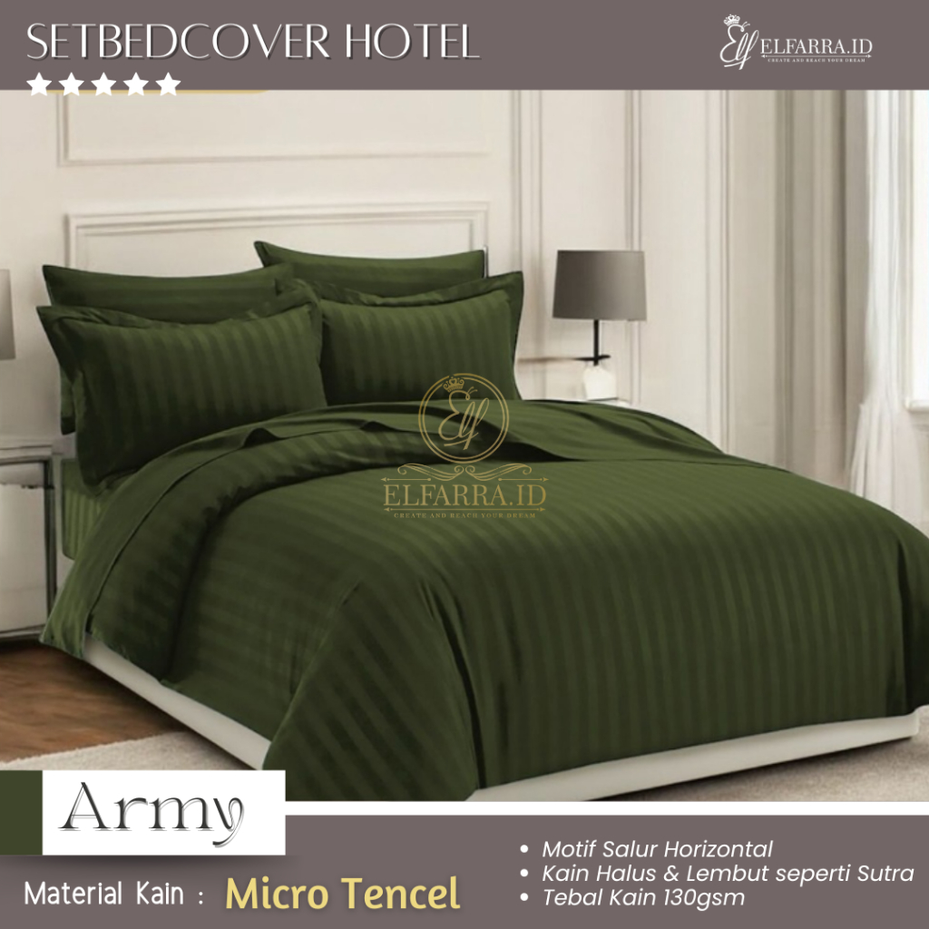 ELFARRA | Sprei Set Bedcover 180x200 200x200  160x200 140x200 120x200 100x200 90x200 | Bed Cover Set