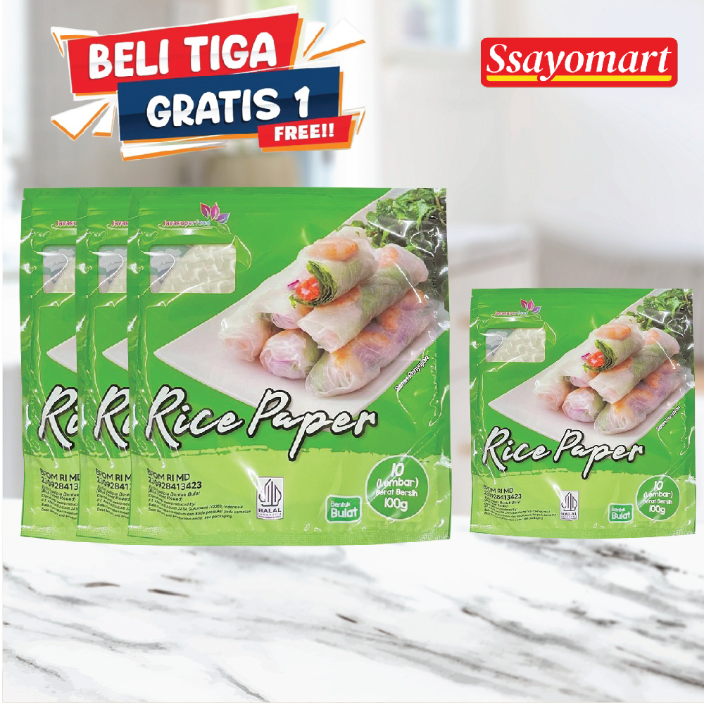 

[BELI 3 GRATIS 1] Rice Paper 100G / Banh Trang High Quality Rice Paper / Kulit Lumpia Vietnam Rice Paper / rice roll spring roll