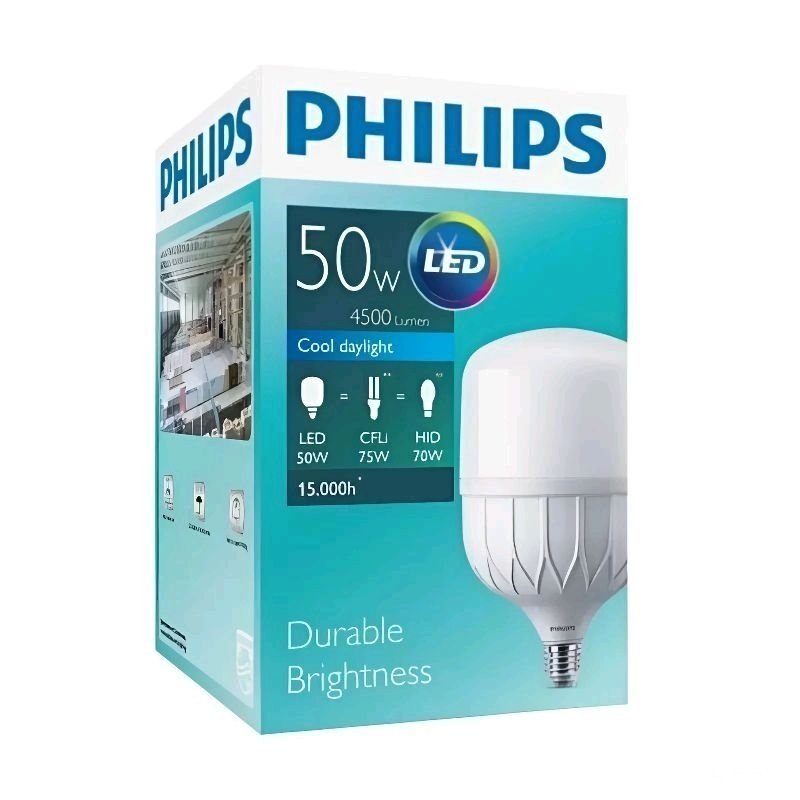 Lampu Philips 50 Watt Bolham LED Philips 50 W Original ( Putih)