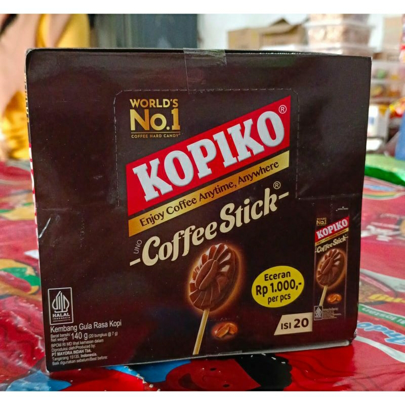 

Permen Kopiko Stick permen coffee enak dan murah ( 1 box isi 20)