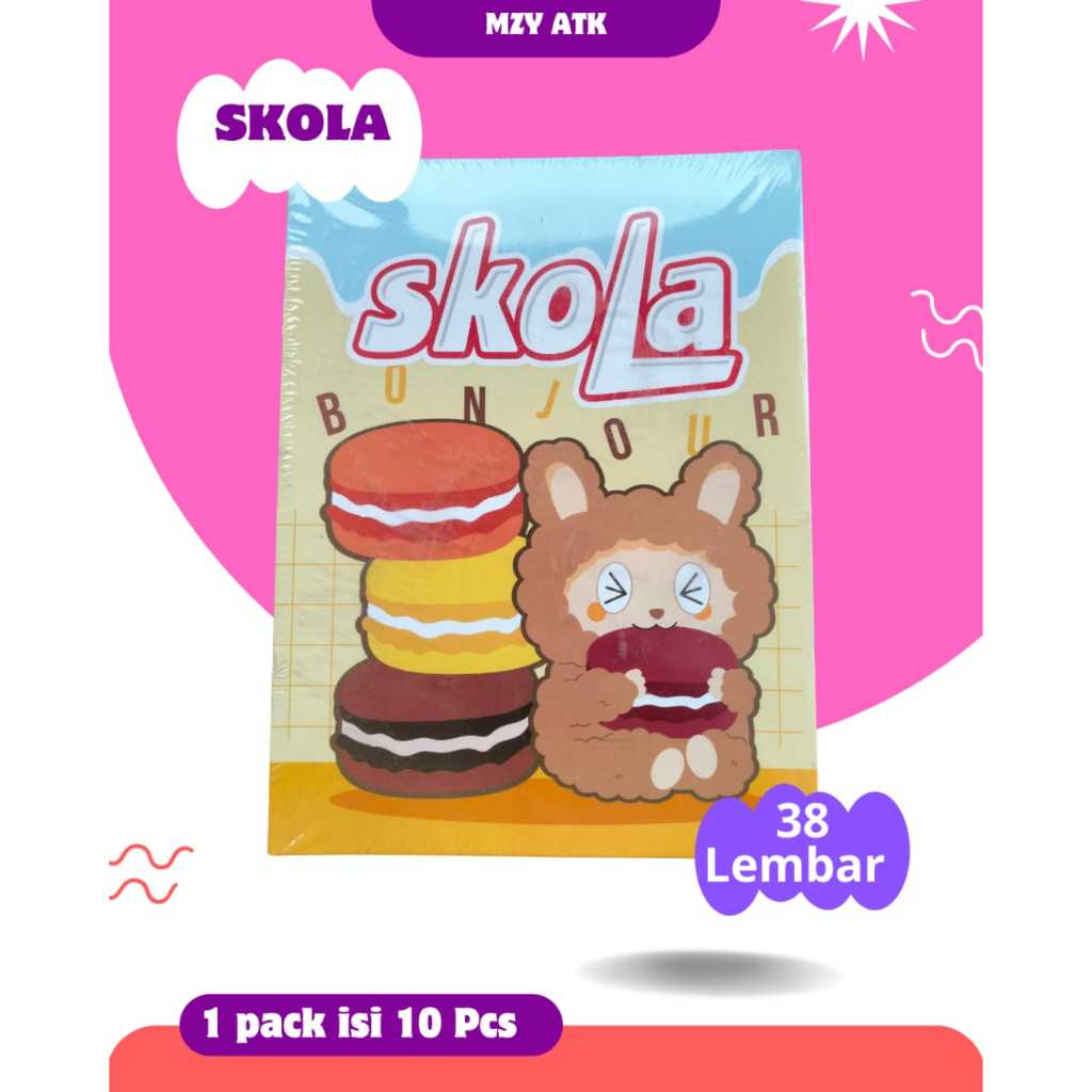 

Buku tulis skola (1 pack isi 10) / 38 Lembar termurah