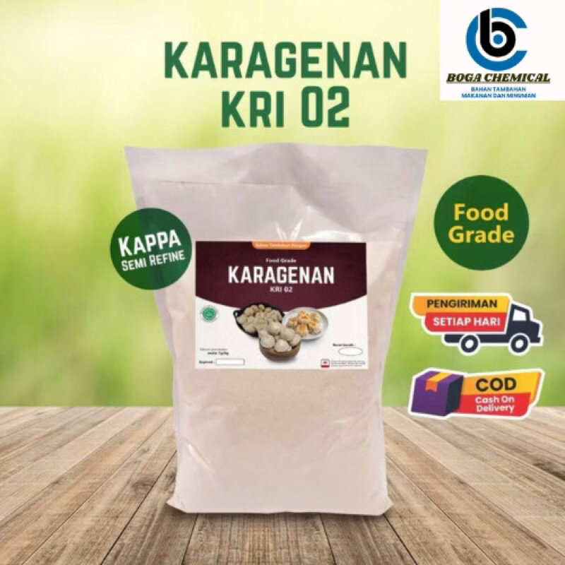 

500gr Karagenan KRI02 Food Grade 1kg (Kappa | Semi Refine | Modified) / Pengenyal & Penstabil Bakso, Siomay, Pempek dll